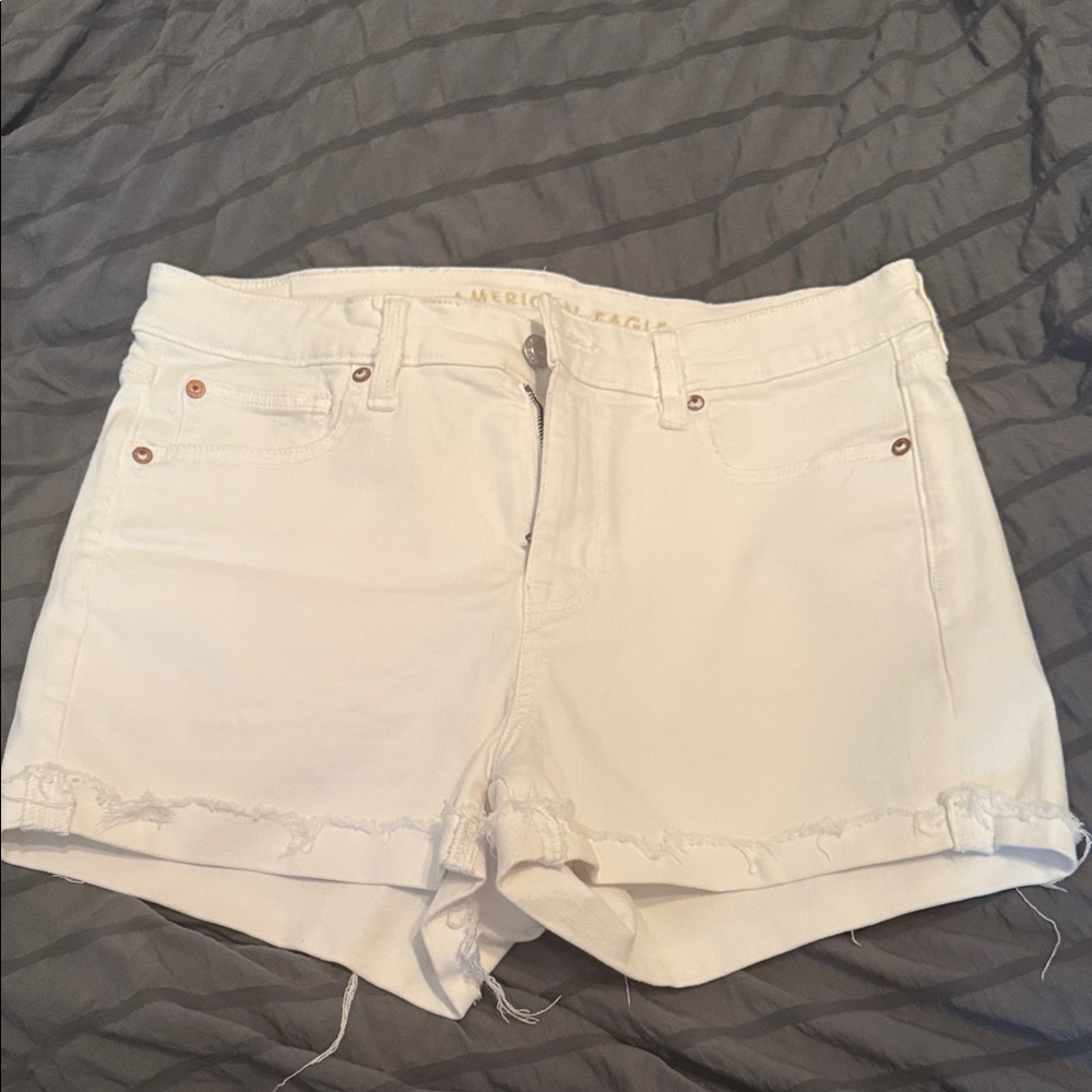 American Eagle Outfitters Women's White Jean Shorts
